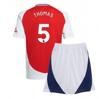 Arsenal Thomas Partey #5 Koszulka Podstawowa dzieci 2024-25 Krótki Rękaw (+ krótkie spodenki)